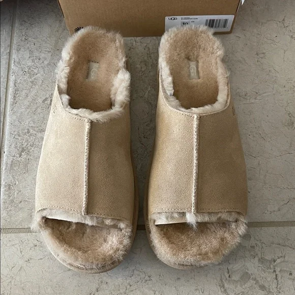 UGG Greenport Slides BEIGE/TAN Women's Blush Slippers NEW - Picture 2 of 5